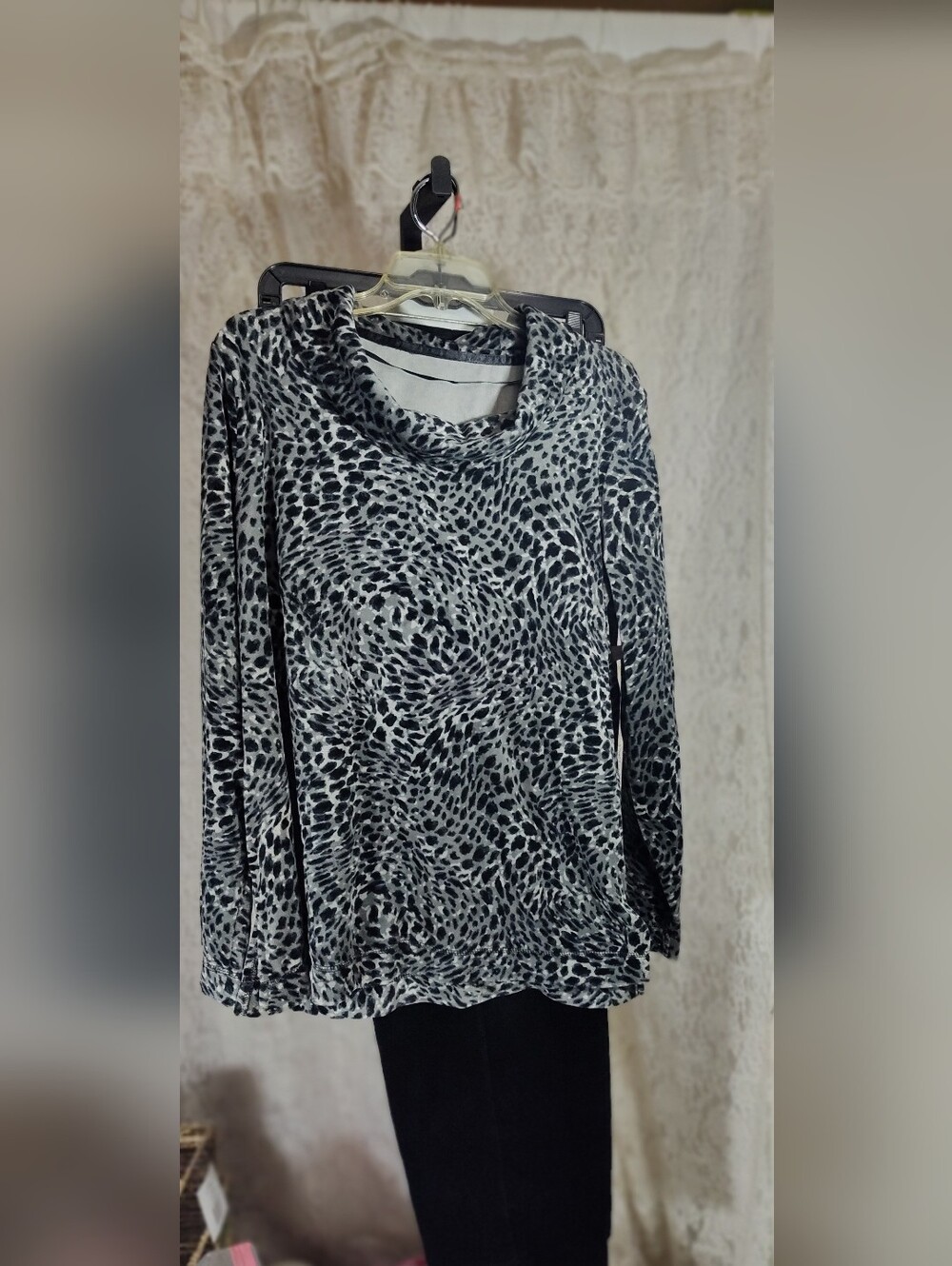 White Stag Black & White Valour Cowl Neck Top & Pant Set